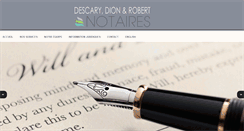 Desktop Screenshot of ddrnotaires.com